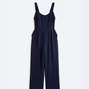 Nine‎ Britton Navy Jumpsuit with Ruffled Straps